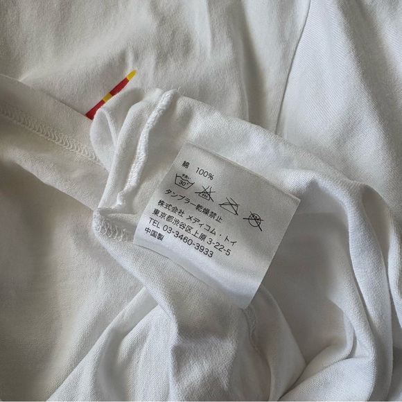 ORIGINAL FAKE sz 3 US sz M White XX Tee Tshirt Medicom Toy KAWS - Picture 8 of 9